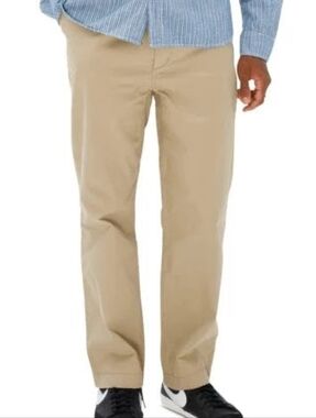 Birdwell Beach Britches Khaki Tan Officer's Chino Straight Leg Pants Size 38